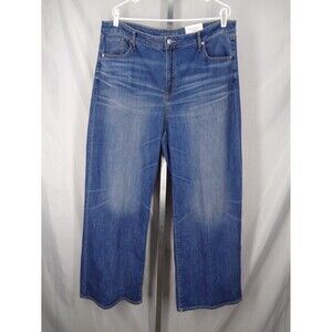 Chicos High Rise Wide Leg Jeans Dragon Road Indigo Plus 4R (20R) New